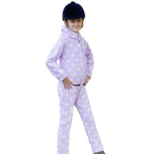 (XS, Lavish Lilac) Supreme Products Childrens/Kids Dotty Fleece Jumpsuit