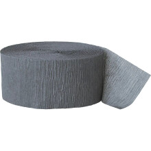 (One Size, Grey) Unique Party Crepe Paper Streamers