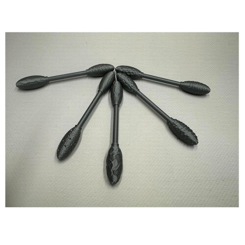 Art Project Texture Tool Set, 5 Piece Oval Pattern Roller Kit, DIY Crafts Model Sticks 5PCS 2
