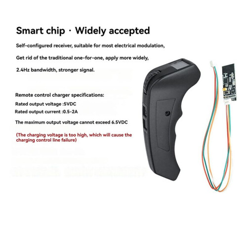 VX2Pro Screen Remote Control with Screen Display with Receiver Compatible with VESC4 VESC6 Remote Control VX2(V6) Series 1