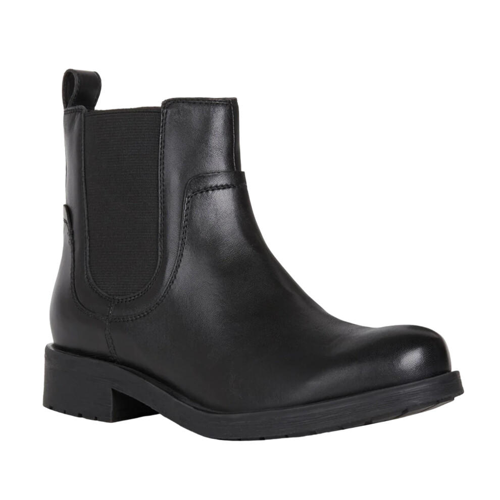 Geox (7.5 Uk, ) Womens/Ladies Rawelle Leather Ankle Boots Black