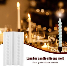 Twisted Taper Candle Mold Scented Candle Stick Mold Silicone Easy Release Mould for Aromatherapy Soap