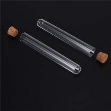 50Pcs 20X150Mm 30Ml Plastic Test Tube With Cork ,Clear Wedding Favor Gift Tube Package Tube