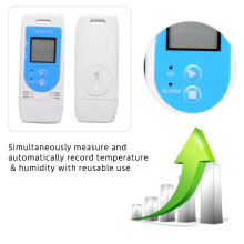 TempéRature USB Enregistreur de DonnéEs D'Humidité RéUtilisable Enregistreur de DonnéEs RH TEMP Couleur Chaude Enregistrement MèTre avec 12 000