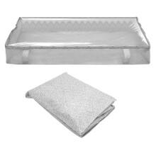 Foldable Under Bed Bags Large Under Bed Storage Boxes Thick Breathable Underbed Clothes Storage Bags Zippered Organizer
