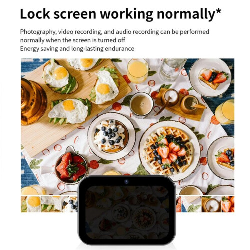 4K CCD Digital Camera 64MP Digital Flash Video Camera with Touch Screen 16X Digital Zoom IR Night Vision Camera White 2