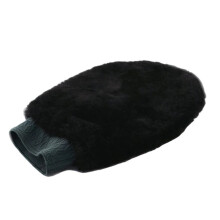 (One Size, Black) Eastern Counties Leather Sheepskin Polishing Mitten