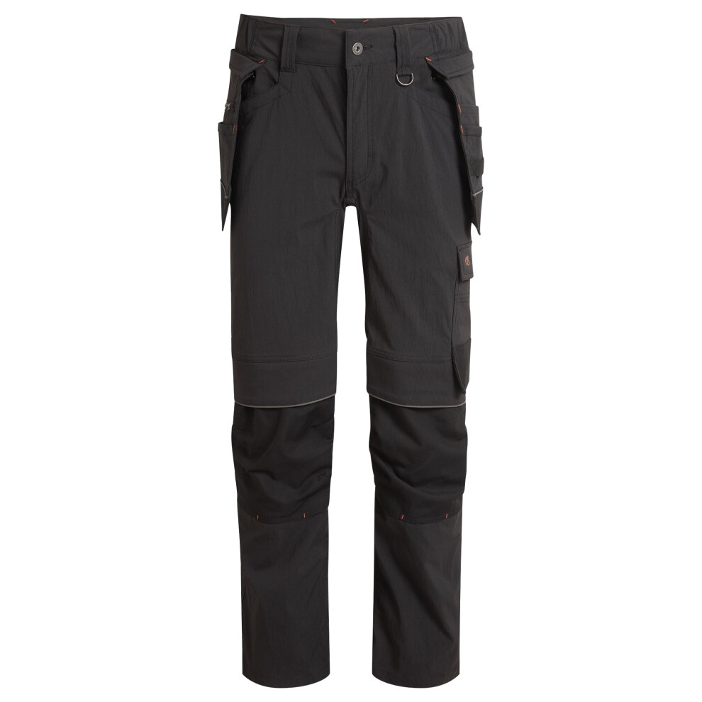Craghoppers (34R, Black) Mens Sheffield Holster Stretch Work Trousers