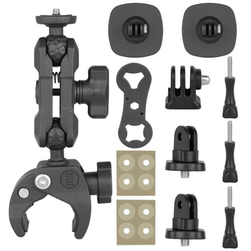 Motorcycle Riding Clip Fixed Bracket Flexible Adhesive Base Accessories Kit for   Action Camera 1
