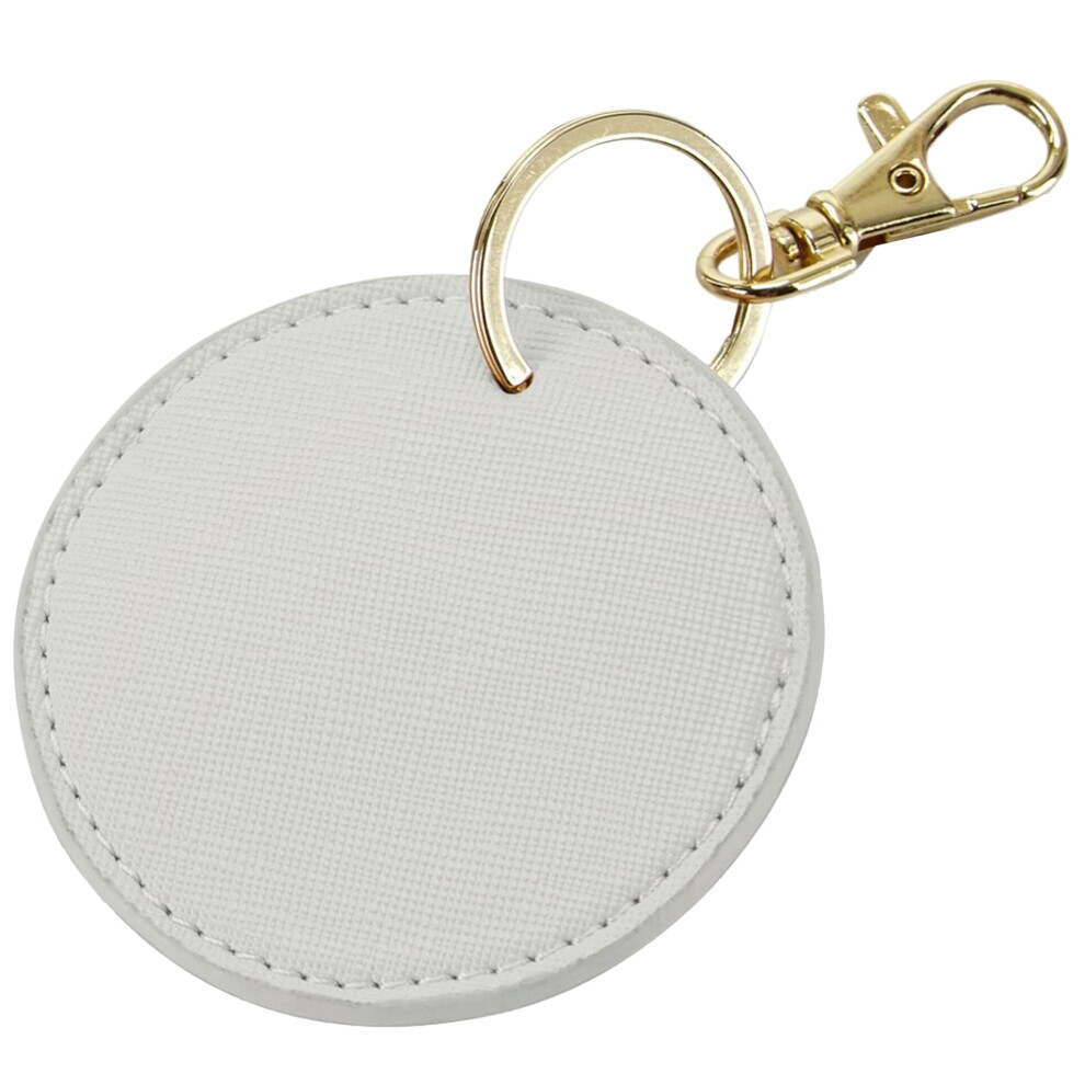 Bagbase (One Size, Soft ) Boutique Circular Key Clip Grey