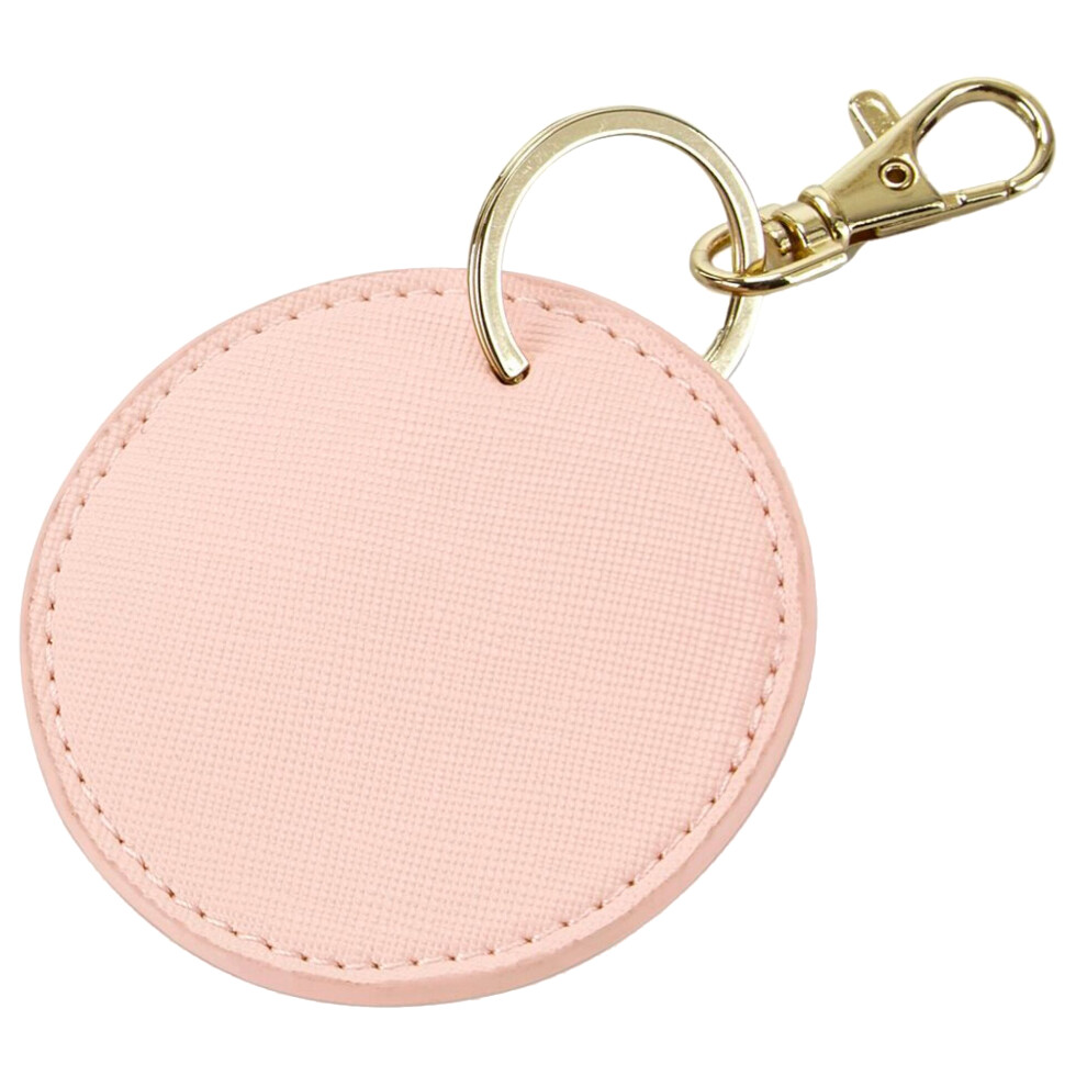 Bagbase (One Size, Soft ) Boutique Circular Key Clip Pink