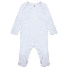 (6-12 Months, White) Casual Classics Baby Sleepsuit