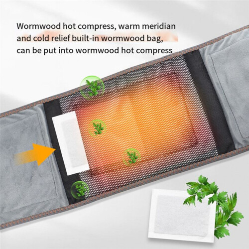 Rechargeable Heating Massage Belt Warm Compress Heating Belt Controller Red Light Heating Belt Warmer 2