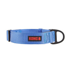 KONG Max HD Ultra Duurzaam Neopreen Gevoerde Hondenhalsband (Groot, Blauw)