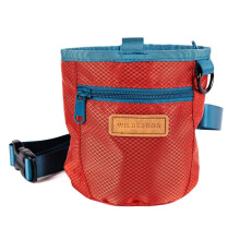 Wilderdog Hundetraining Leckerli Tasche mit Magnet- und Reißverschluss, Karabiner, verstellbarer Gurt - Cinnabar