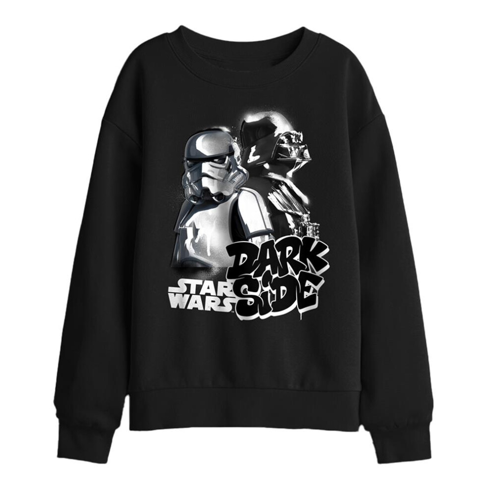 Star Wars (7-8 Years, ) Childrens/Kids Dark Side Duo Sweatshirt Black