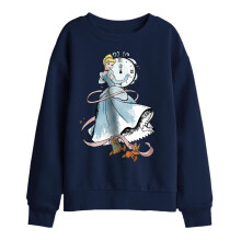 (5-6 Years, Navy) Cinderella Childrens/Kids Clock Strikes Twelve With Jaq And Gus Sweatshirt