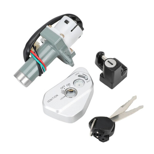 Motorcycle Ignition Lock Cylinder Kit Assembly for Hawk 250 Dirt Bikes Pit Bikes 250cc Accessories