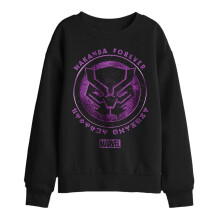 (7-8 Years, Black) Black Panther Childrens/Kids Wakanda Forever Sweatshirt