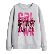 (5-6 Years, Athletic Heather) Star Wars: Ahsoka Childrens/Kids Girl Power Ketsu Sabine Hera Sweatshirt