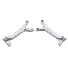 Motorcycle Footrests Foot Rest Bracket for Trident 660 TRIDENT660 2021-2024 Rear Passenger Footpegs Bracket Kit Black