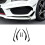 For   CLA Class C117 AMG  2013-2015 Front Bumper Lip Splitter Spoiler Diffuser Cover Trim Bright Black 3