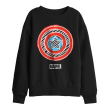 (12-13 Years, Black) Captain America Childrens/Kids Chalkboard America Shield Sweatshirt