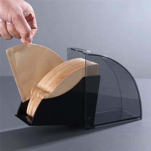 Hand Brewed Coffee Filter Paper Storage Box Fan-Shaped Filter Paper Box V01 Filter Paper Dustproof Storage Rack B 2