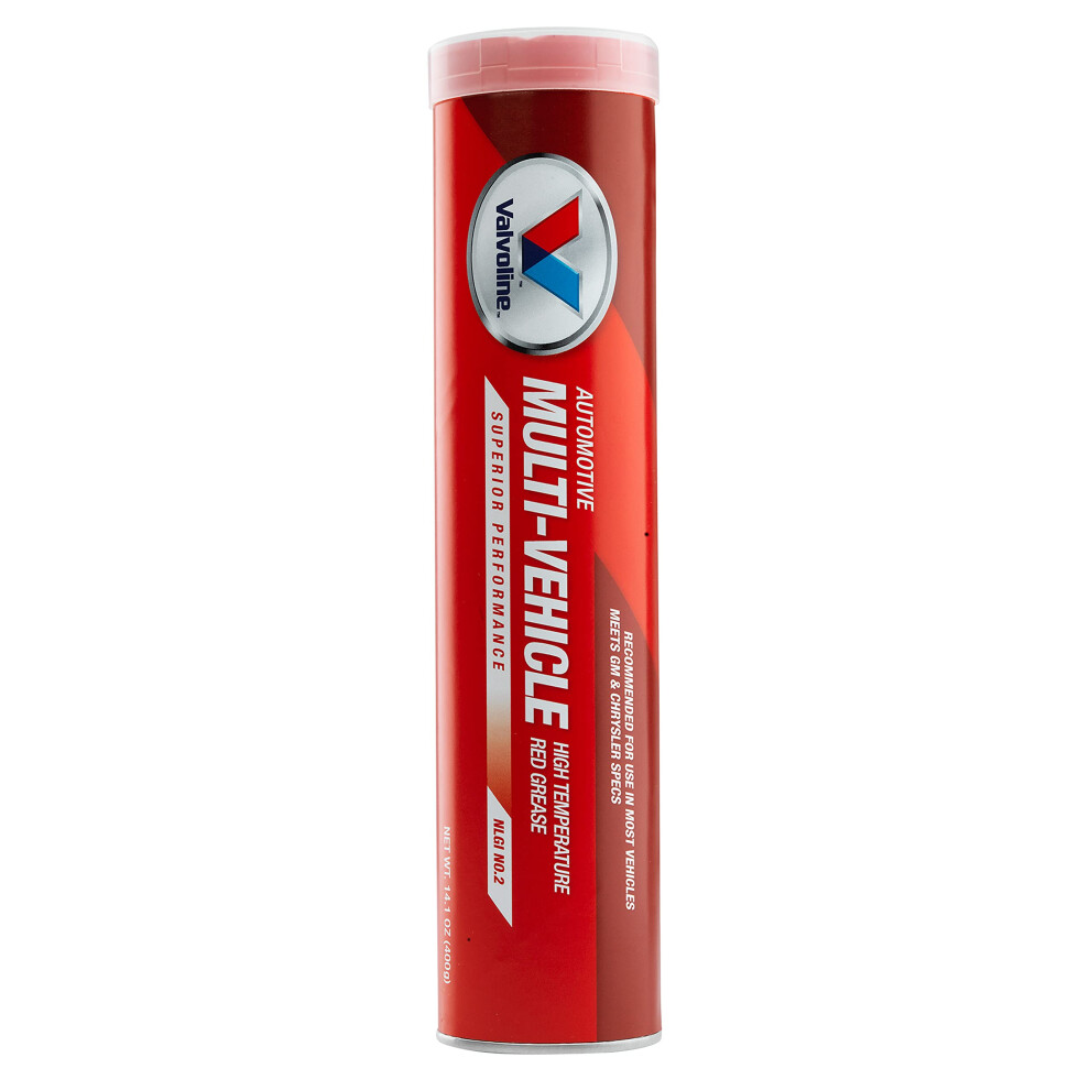 Valvoline Multi-Vehicle High Temperature Grease 14.1 Oz Cartridge Red 074130006157