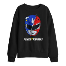 (7-8 Years, Black) Power Rangers Childrens/Kids Spliced Head Sweatshirt