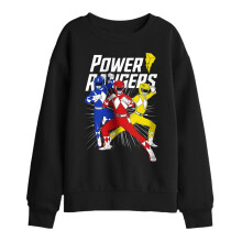 (7-8 Years, Black) Power Rangers Childrens/Kids Trio Sweatshirt