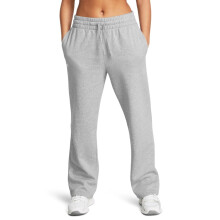 Under Armour Dames Rival Fleece Straight Leg Broek, (011) Mod Grijs Licht Heather / Wit, Medium