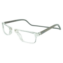 Lunettes de lecture magnétiques CliC pour hommes et femmes, bande souple pliable, lecteurs d'ordinateur, Nashi (S-XL, clair, 2.00x)