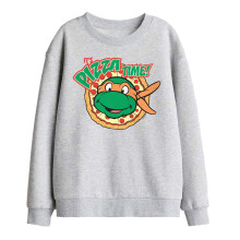 (5-6 Years, Athletic Heather) Teenage Mutant Ninja Turtles Childrens/Kids Pizza Time Sweatshirt
