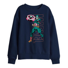 (7-8 Years, Navy) Captain America Childrens/Kids Emerge Sweatshirt