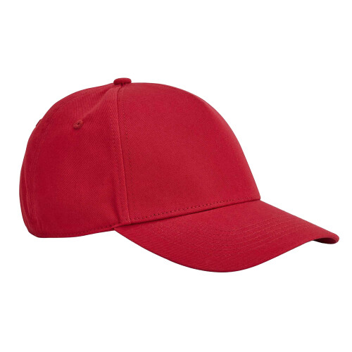 (One Size, Classic Red) Beechfield EarthAware Classic 5 Panel Organic Cotton Baseball Cap