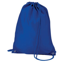 (One Size, Bright Royal Blue) Quadra Drawstring Bag