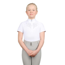 (13-14 Years, White) Coldstream Girls Next Generation Ledmore Diamante Show Shirt