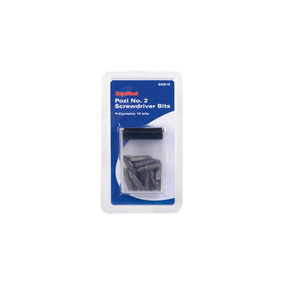 Supatool Pozi Screwdriver Bit (Pack Of 15) 5063238386037