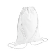 (One Size, White) Bagbase Sublimation Drawstring Bag