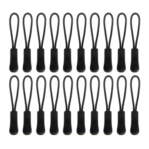 80Stk Pull Head Rope Schwarz, Vielseitig Für Jacken Und