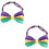 2Stk Herren Fliege Mehrfarbig Party Karneval Accessoire 7