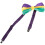 2Stk Herren Fliege Mehrfarbig Party Karneval Accessoire 1