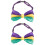 2Stk Herren Fliege Mehrfarbig Party Karneval Accessoire 6