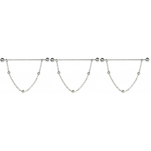 3Stk Kupfer Kragenpins Silber, Herrenhemden 2