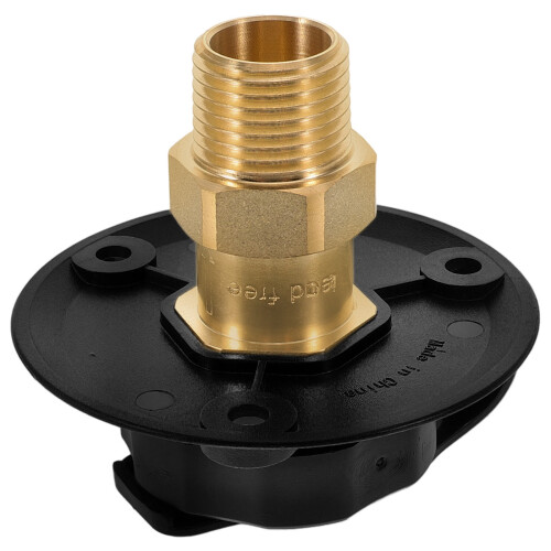3Stk Rv Wasseranschluss Abs+messing Mit Filter Und Dichtender Flansch 1