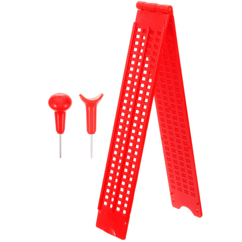 4Sets Rotes Braille Fingerbrett Kit, Langlebig, Zu Bedienen 1