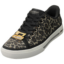 (37.5) Skechers Damen Slip-Ins Arch Fit Arcade Fashion Sneaker Schwarz Leopard