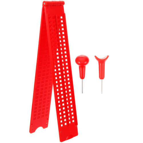 4Sets Rotes Braille Fingerbrett Kit, Langlebig, Zu Bedienen 2