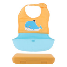 1St Baby Slabbetje Van Silicone En Polyester, Comfortabel En